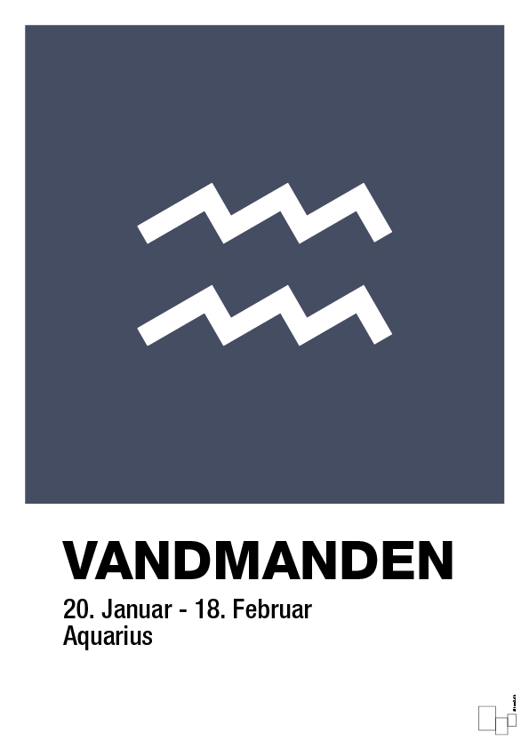 Stjernesymbol vandmanden - petrol-Stjernetegn-A1two3
