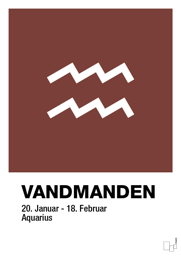 plakat: stjernesymbol vandmanden - red pepper-Stjernetegn-A1two3