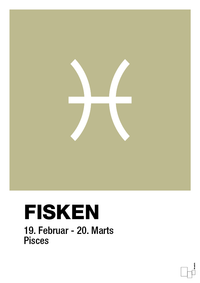 plakat: stjernesymbol fisken