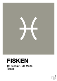 plakat: stjernesymbol fisken