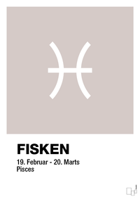 plakat: stjernesymbol fisken