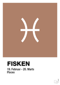 plakat: stjernesymbol fisken - cider spice-Stjernetegn-A1two3