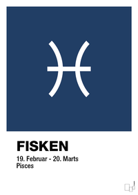 plakat: stjernesymbol fisken