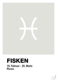 plakat: stjernesymbol fisken