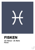 Stjernesymbol fisken - petrol-Stjernetegn-A1two3