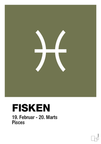 plakat: stjernesymbol fisken