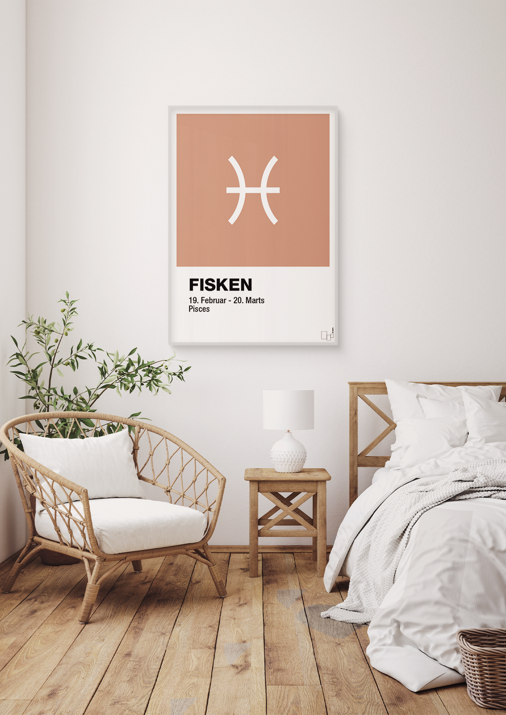plakat: stjernesymbol fisken - secret meadow-Stjernetegn-A1two3