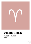 plakat: stjernesymbol vædderen - bubble shell-Stjernetegn-A1two3