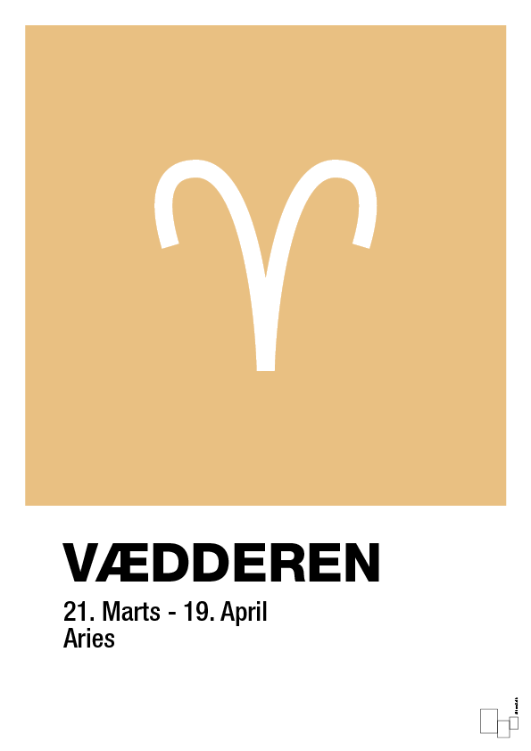 plakat: stjernesymbol vædderen - charismatic-Stjernetegn-A1two3
