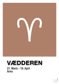 plakat: stjernesymbol vædderen - cider spice-Stjernetegn-A1two3