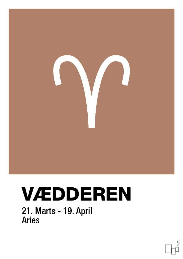 plakat: stjernesymbol vædderen - cider spice-Stjernetegn-A1two3
