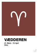 plakat: stjernesymbol vædderen - red pepper-Stjernetegn-A1two3
