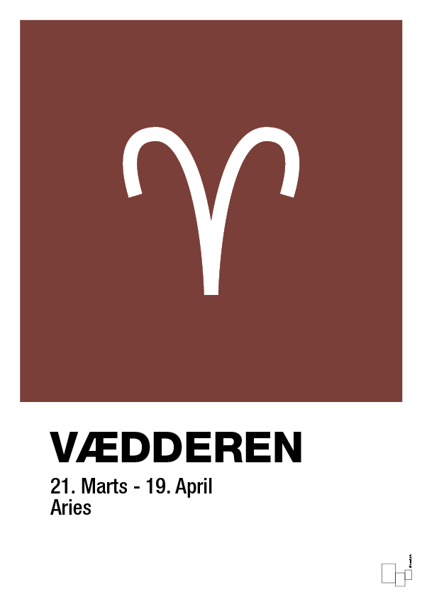 plakat: stjernesymbol vædderen - red pepper-Stjernetegn-A1two3