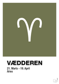 plakat: stjernesymbol vædderen - secret meadow-Stjernetegn-A1two3