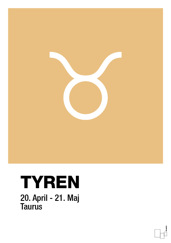 plakat: stjernesymbol tyren - charismatic-Stjernetegn-A1two3