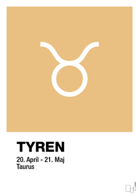 plakat: stjernesymbol tyren