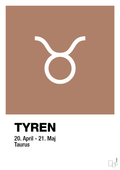 plakat: stjernesymbol tyren - cider spice-Stjernetegn-A1two3