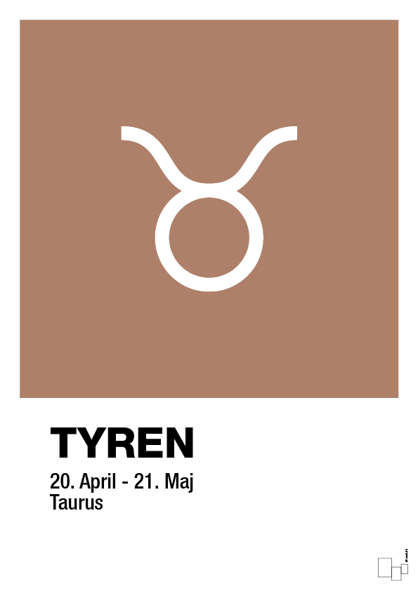 plakat: stjernesymbol tyren - cider spice-Stjernetegn-A1two3