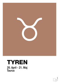 plakat: stjernesymbol tyren