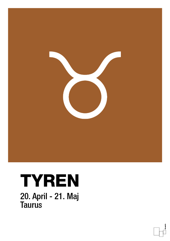 plakat: stjernesymbol tyren - cognac-Stjernetegn-A1two3