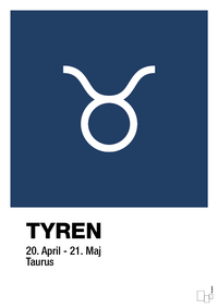 plakat: stjernesymbol tyren