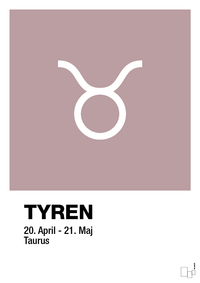 plakat: stjernesymbol tyren