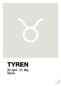 plakat: stjernesymbol tyren