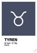 Stjernesymbol tyren - petrol-Stjernetegn-A1two3
