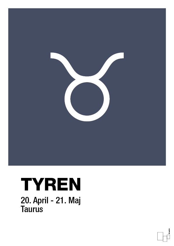 Stjernesymbol tyren - petrol-Stjernetegn-A1two3