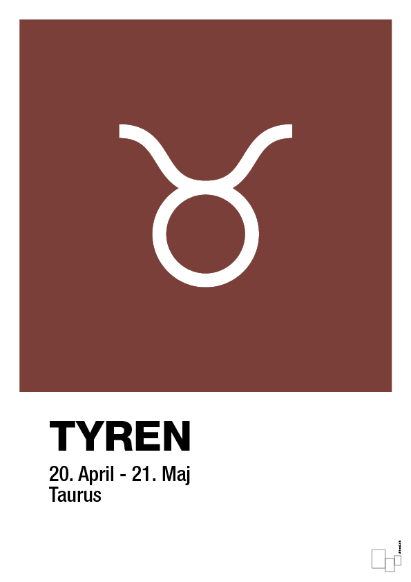 plakat: stjernesymbol tyren - red pepper-Stjernetegn-A1two3