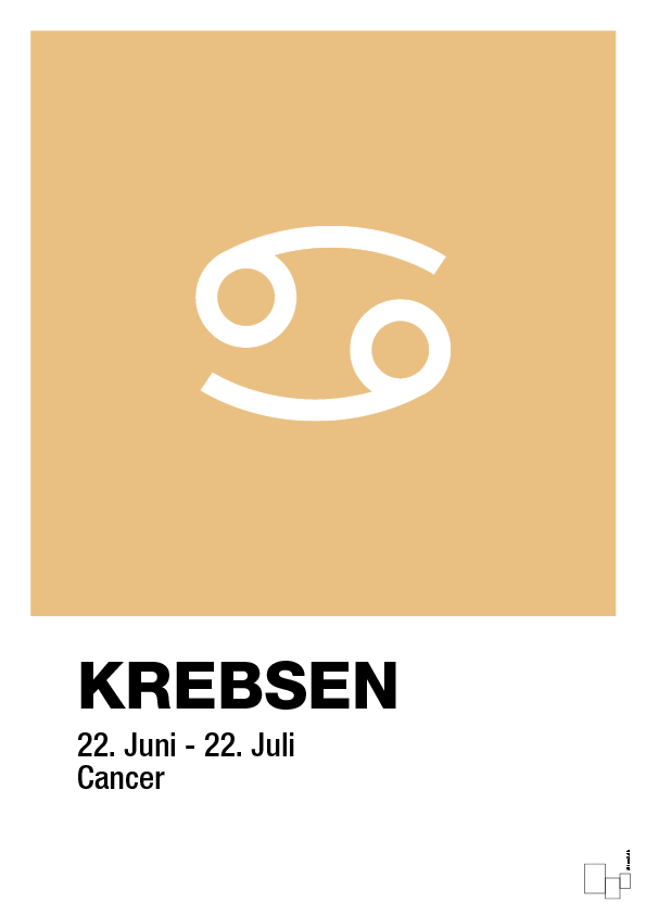 plakat: stjernesymbol krebsen - charismatic-Stjernetegn-A1two3