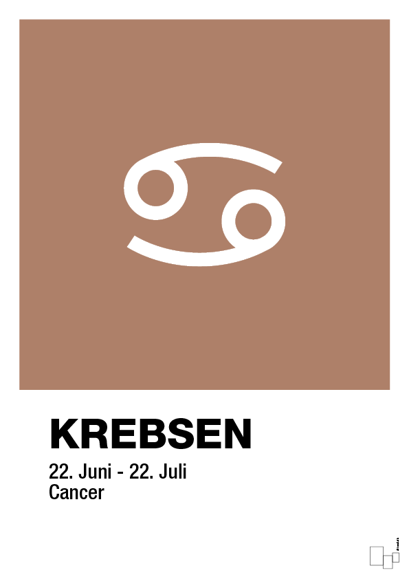 plakat: stjernesymbol krebsen - cider spice-Stjernetegn-A1two3