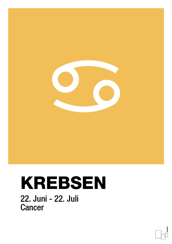 plakat: stjernesymbol krebsen - honeycomb-Stjernetegn-A1two3