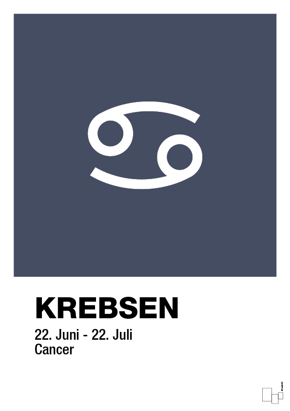 Stjernesymbol krebsen - petrol-Stjernetegn-A1two3