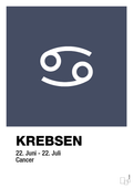 Stjernesymbol krebsen - petrol-Stjernetegn-A1two3