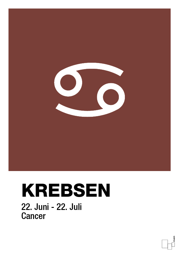 plakat: stjernesymbol krebsen - red pepper-Stjernetegn-A1two3