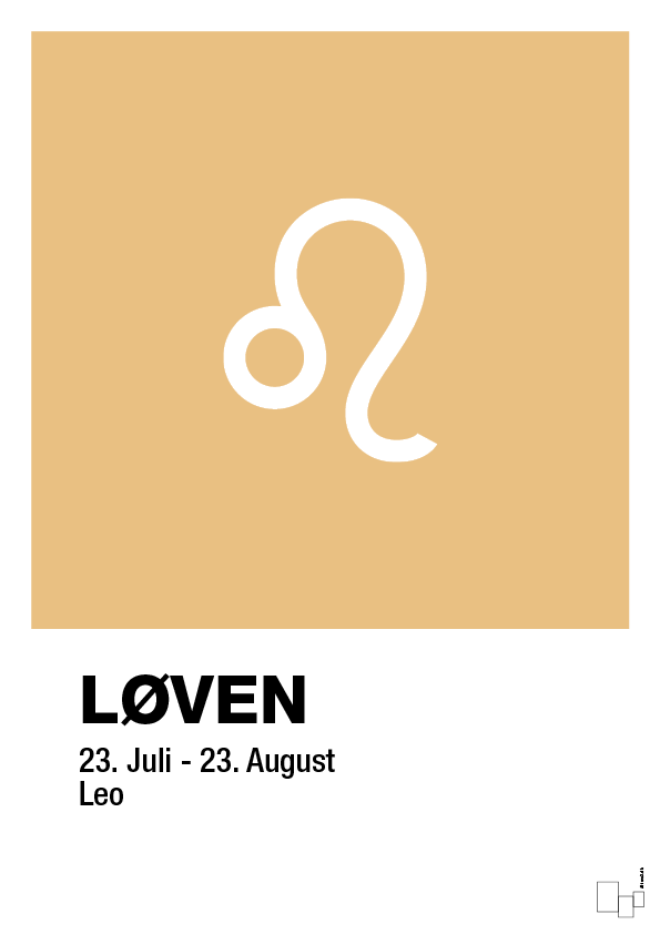 plakat: stjernesymbol løven - charismatic-Stjernetegn-A1two3