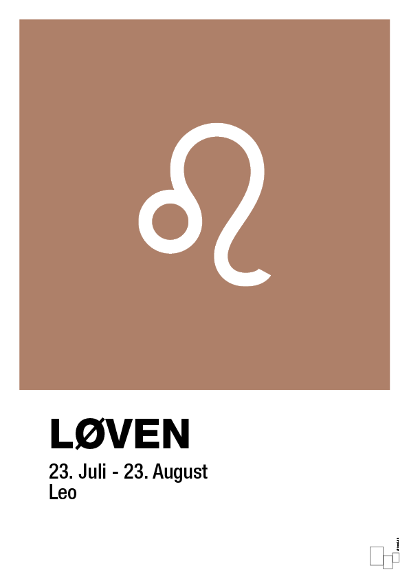 plakat: stjernesymbol løven - cider spice-Stjernetegn-A1two3