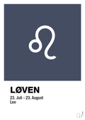 Stjernesymbol løven - petrol-Stjernetegn-A1two3