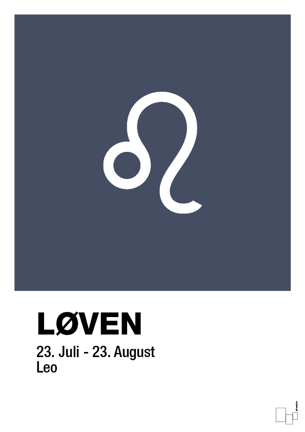 Stjernesymbol løven - petrol-Stjernetegn-A1two3