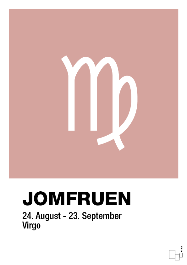 plakat: stjernesymbol jomfruen - bubble shell-Stjernetegn-A1two3