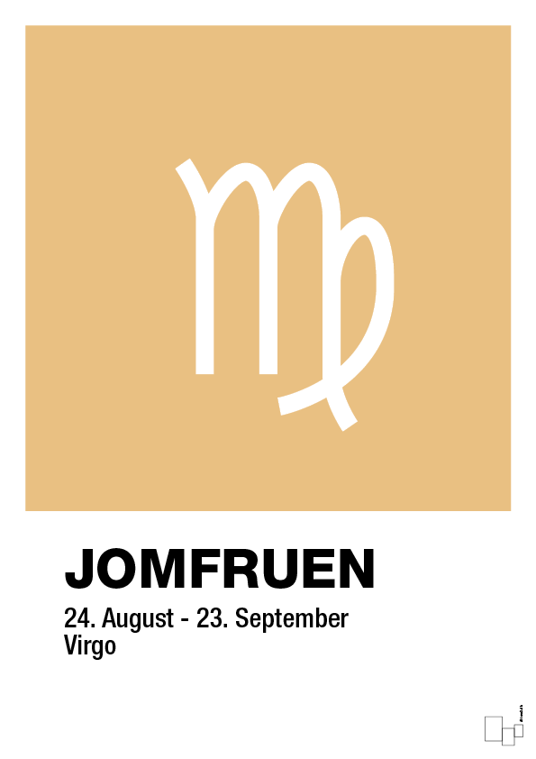plakat: stjernesymbol jomfruen - charismatic-Stjernetegn-A1two3