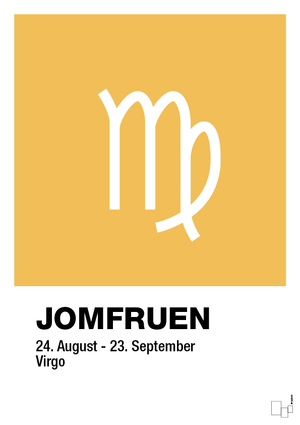 plakat: stjernesymbol jomfruen - honeycomb-Stjernetegn-A1two3