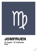 Stjernesymbol jomfruen - petrol-Stjernetegn-A1two3
