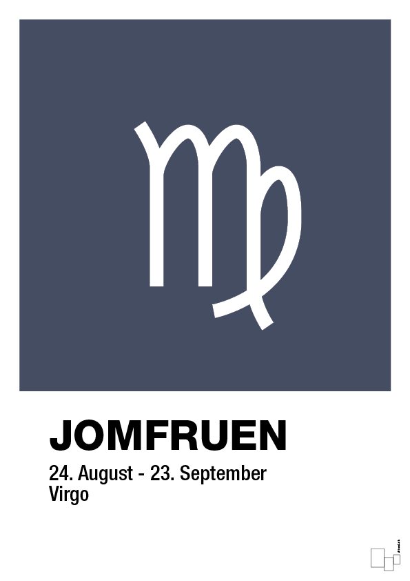 Stjernesymbol jomfruen - petrol-Stjernetegn-A1two3
