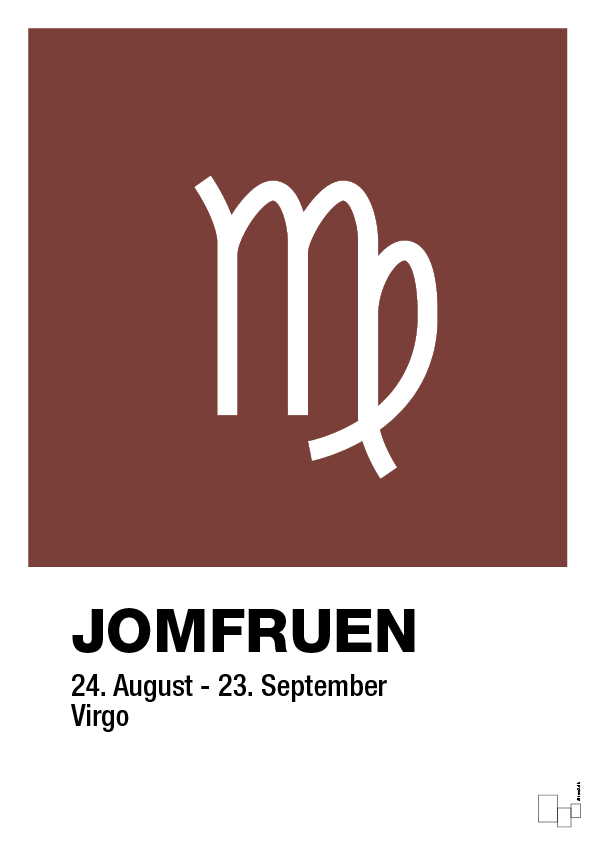 plakat: stjernesymbol jomfruen - red pepper-Stjernetegn-A1two3
