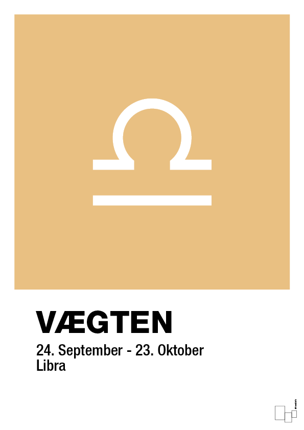 plakat: stjernesymbol vægten - charismatic-Stjernetegn-A1two3