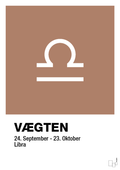 plakat: stjernesymbol vægten - cider spice-Stjernetegn-A1two3