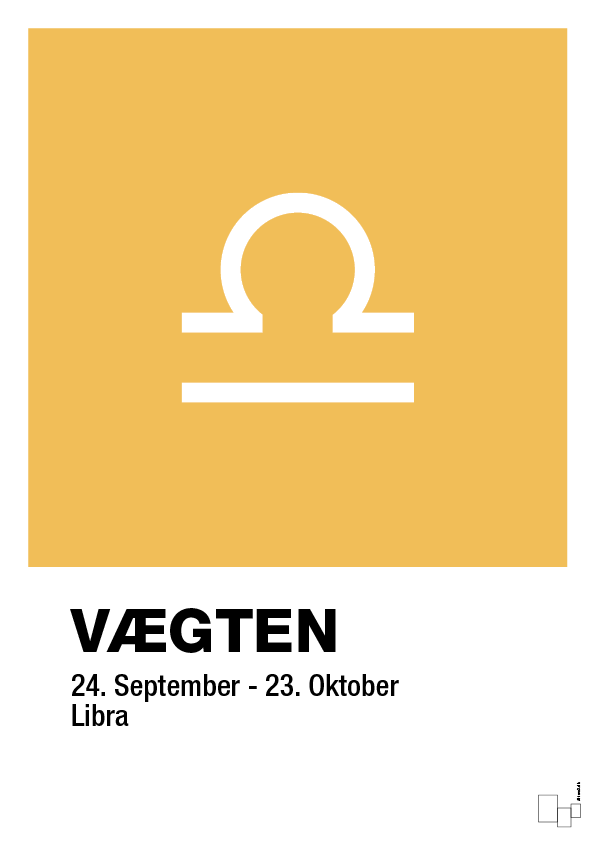 plakat: stjernesymbol vægten - honeycomb-Stjernetegn-A1two3