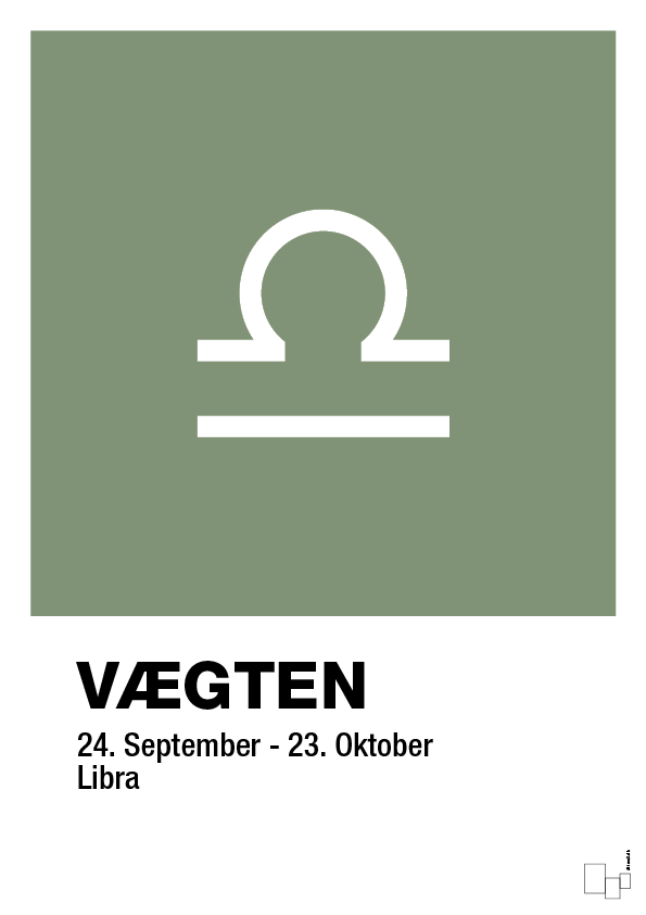 plakat: stjernesymbol vægten - jade-Stjernetegn-A1two3